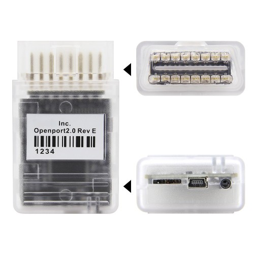 Tactrix Openport 2.0 ECU FLASH J2534 chip tuning interface with copper pins for 2CD ECU tuning.