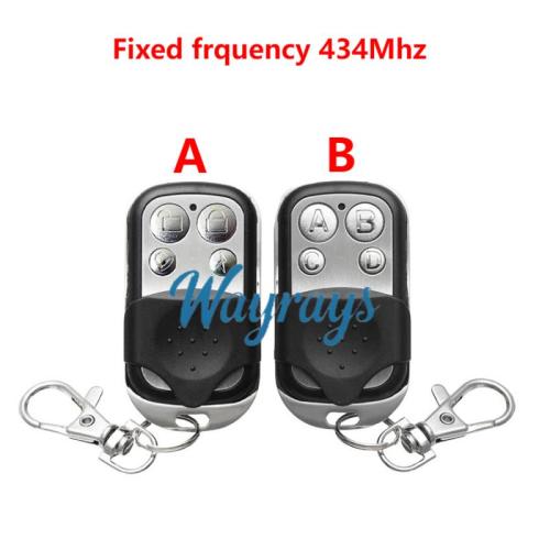 Sliding cover type fixed-frequency 434Mhz copying switch garage roller shutter door electric vehicle wireless remote