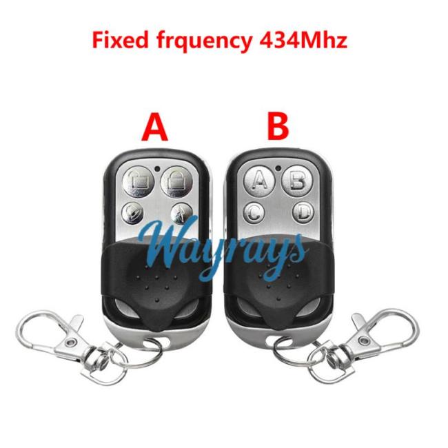 Sliding cover type fixed-frequency 434Mhz copying switch garage roller shutter door electric vehicle wireless remote