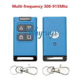 Multi-frequency 300-915Mhz duplicating multi-functional remote for roller shutters, electric gates, garage doors, and telescopic gates.