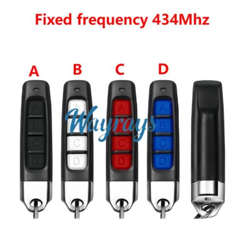 Colorful buttons fixed-frequency 434Mhz copying switch garage roller shutter door wireless remote