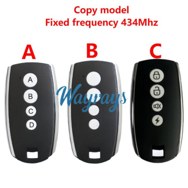 Black Shark copy model fixed-frequency 434Mhz Wireless remote for opening and closing retractable garage roller doors