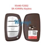 Original for Hyundai 2019-2020 Elantra 95440-F2002 8A chip 434mhz Keyless 4 button remote key