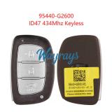 Original for Hyundai 2020 Ioniq 95440-G2600 ID47 chip 434mhz Keyless 3 button remote key