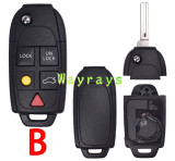 For Volvo key shell without logo
