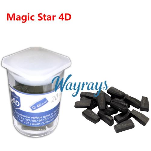 Magic Star 4D ceramic transponder chip， for Toyota, Mazda, Buick, Ford, Hyundai, Kia,40pcs/Box