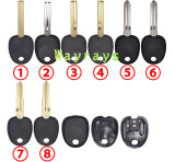 For Hyundai transponder key shell without chip without logo