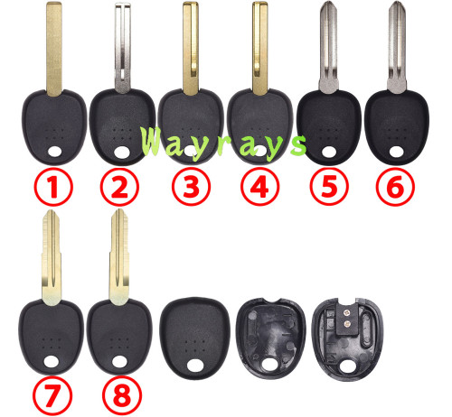 For Hyundai transponder key shell without chip without logo
