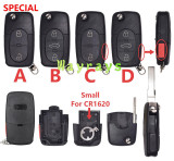 [For CR1620 small battery]  For Audi key shell  with OEM logo place