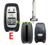 For Chrysler key shell  with rectangle logo place