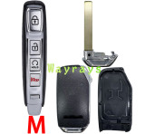 [Without battery holder ] For Kia key shell with OEM logo place,FGHJK's front part has 1 button