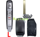 [Without battery holder ] For Kia key shell with OEM logo place,FGHJK's front part has 1 button