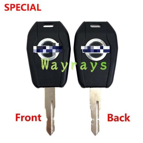 [with chip or not] For Komatsu excavator 10 12 key with OEM logo place,The picture show the front and the back of the key