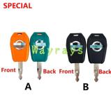 [with chip or not] For Kubota excavator U15/20/30/151/155/161/163 key without logo place,the picture show the front and the back of the key