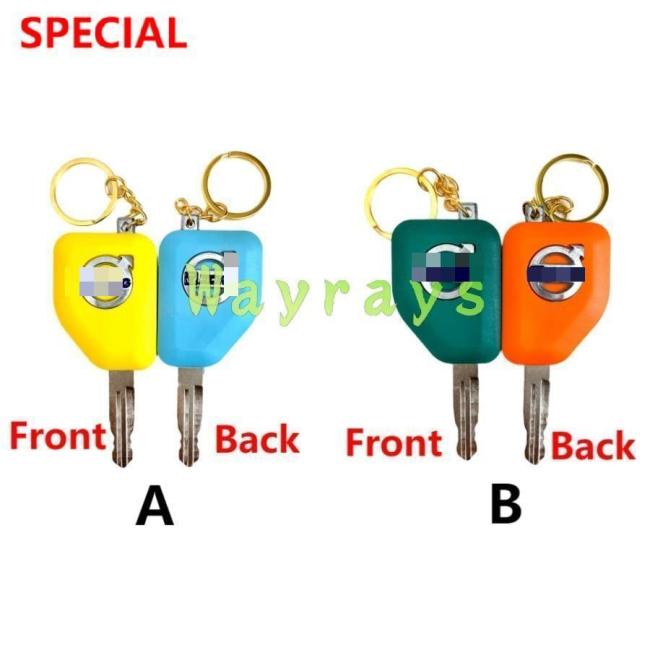 For XCMG excavator 55 60 75 135 155 200 215 key with OEM logo place,the picture show the front and the back of the key