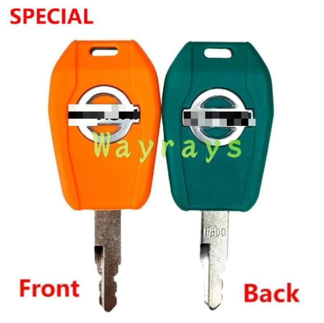 [with chip or not] For Hitachi excavator 60/70/120/200/210/330-3-6 key with OEM logo place,the picture show the front and the back of the key