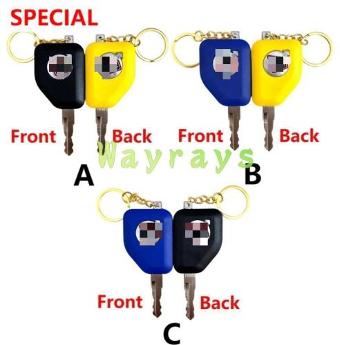 For JCB excavator 14603 key  with OEM logo place,the picture show the front and the back of the key