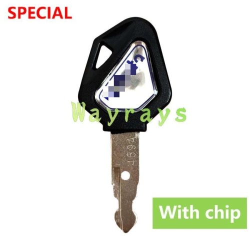 [with chip]For Kubota excavator U15/20/30/151/155/161/163 key with OEM logo place