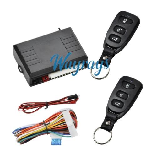 Universal 12V keyless car alarm system with remote central locking and keyless entry