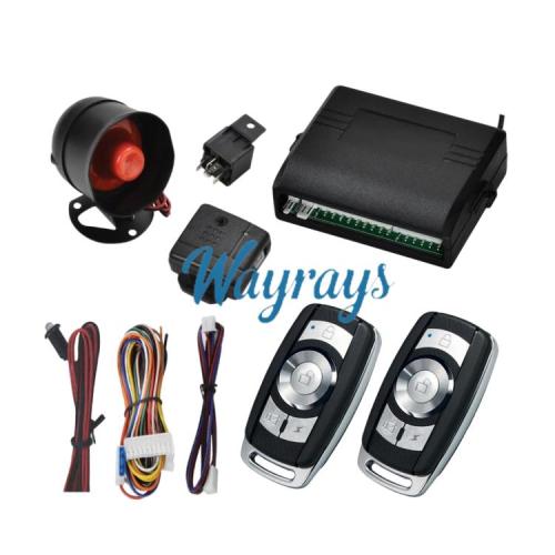 Universal 12V keyless car alarm system with remote central locking and keyless entry