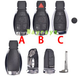 For Benz key shell with round logo place