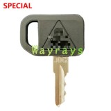 For John Deere excavator 130 140 210 key with OEM logo place