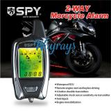 SPY Two-way motorcycle LCD display alarm system with remote start and anti-theft function.