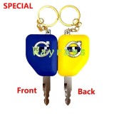 For Kato excavator 307 308 512 700 820 1430R key with OEM logo place,the picture show the front and the back of the key