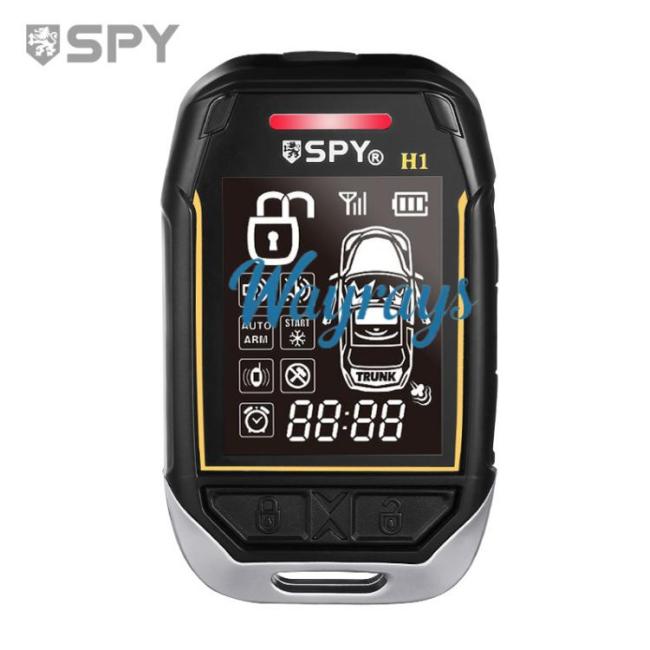 SPY Two-way 1500-meter One-Button Start remote control Car Alarm System and Anti-theft device