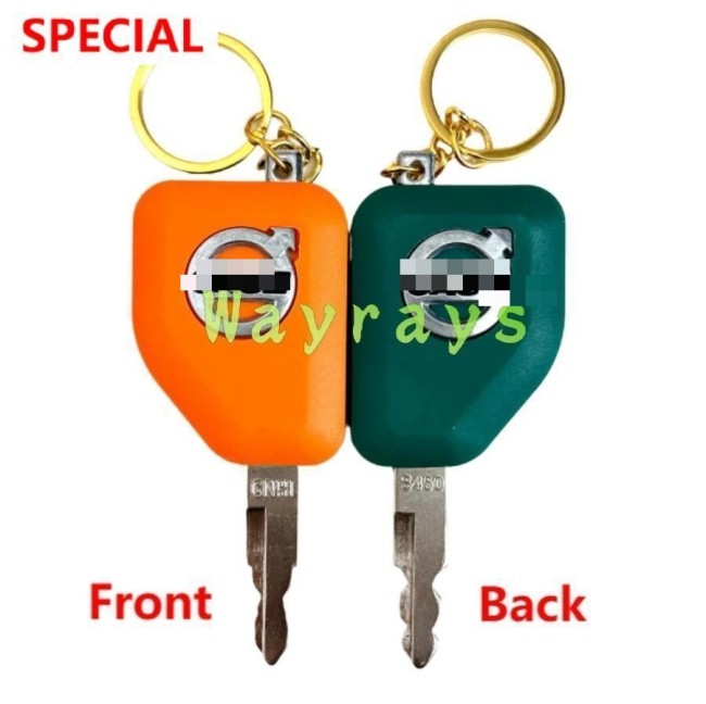 For Case excavator CS55 60 130 160 210 240 360 490 key with OEM logo place,the picture show the front and the back of the key