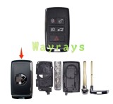 For Landrover 18years key shell for install original PCBwith SV round logo place