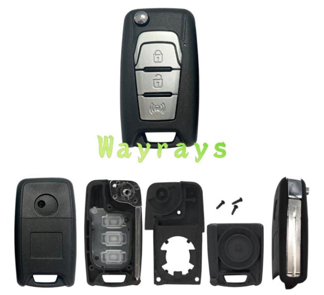 For Ssangyong key shell with round logo place
