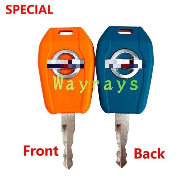 For Sunward excavator 50/60/70/80/90/150/230 key with OEM logo place,the picture show the front and the back of the key