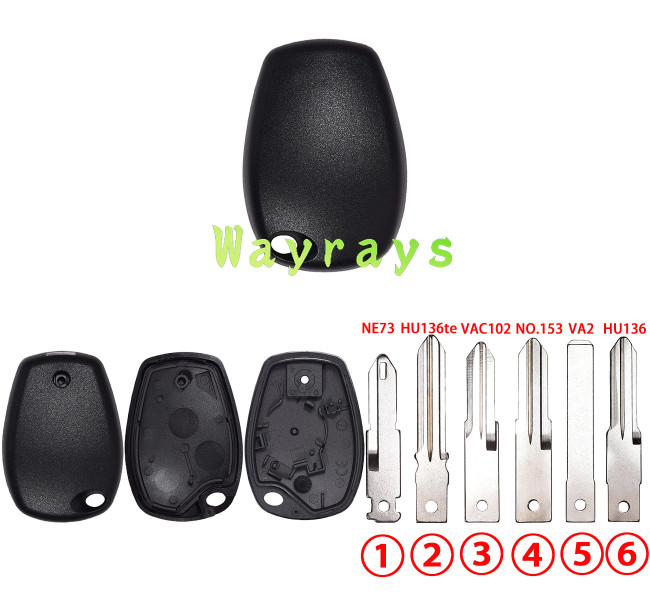 For Renault key shell without logo