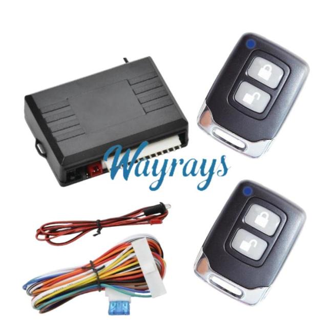 Universal 12V keyless car alarm system with remote central locking and keyless entry