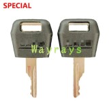 For Case loader D250 sweeper key with OEM logo place,the picture show the front and the back of the key