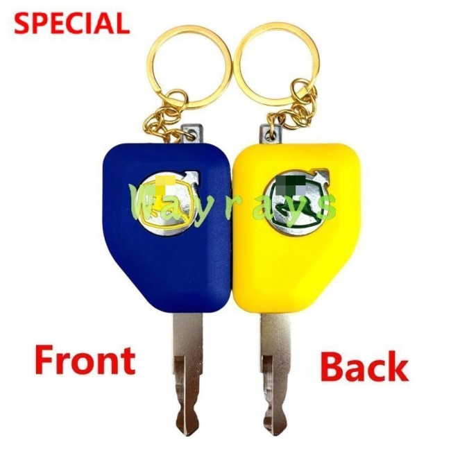 For John Deere tractor 6B954 1204 1354 1404 5E key with OEM logo place,the picture show the front and the back of the key