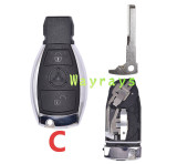 For Benz key shell with round logo place