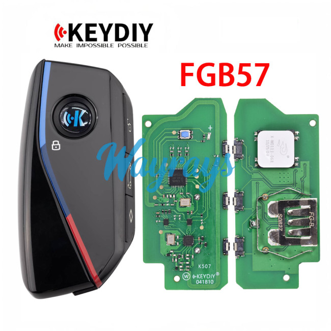 Keydiy FGB57 remote,Support BMW FEM, BDC, CAS4, CAS4+, G Key Generation,can also be used for a normal ZB key