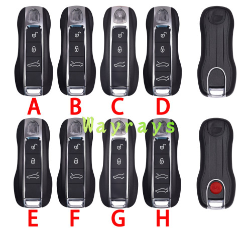[New style] For Porsche key shell with logo place，EFGH and other button--pls contact us about the price and MOQ