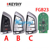 Keydiy FGB23 remote,Support BMW FEM, BDC, CAS4, CAS4+, Key Generation for G，can also be used for a normal ZB key