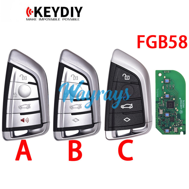 Keydiy FGB58 remote,Support BMW FEM, CAS3, CAS4, G chassis Generation，can also be used for a normal ZB key