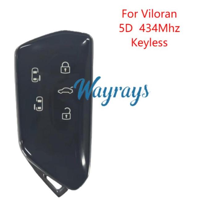 Original for VW Viloran 5D chip with 434mhz keyless 5 button remote key