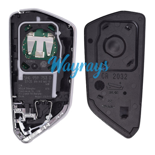 Original for VW MQB49-5D chip with FSK 434mhz keyless 3 button remote key