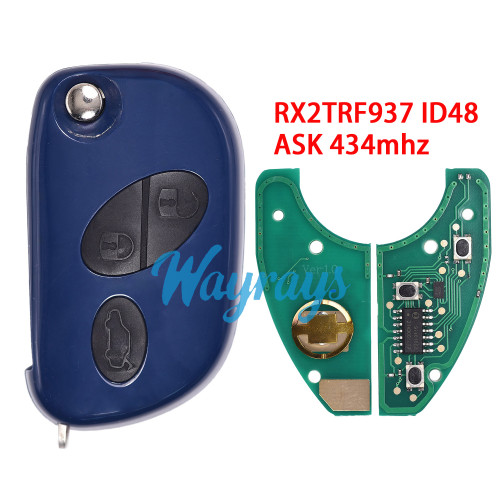 For Maserati RX2TRF937 ID48 chip with ASK 434mhz 3 button remote key