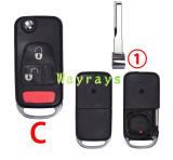 For Benz modified key shell with logo place,don't have this type of logo