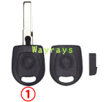 For VW transponder key shell without chip with OEM logo place