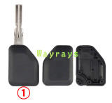 For Volvo transponder key shell without chip with logo place
