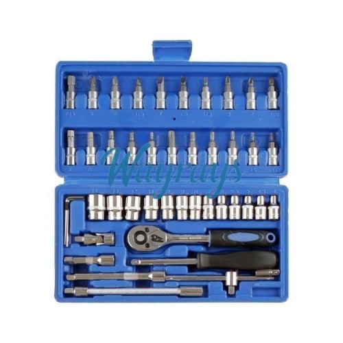 Socket Wrench, Phillips, Pozidriv, and Hex Key Tool,suitable for car, motorcycles; Made of high-quality chrome vanadium steel, durable and rust-resistant.