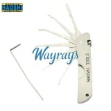 Haoshi brand flip model hook pick tool with light,use for residential lock